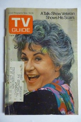 W. New England Nov 18 TV Guide 1972 MAUDE Bea Arthur JAMES CAAN Mancini WALTONS