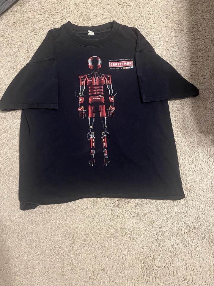 Camisa masculina vintage Craftsman NASCAR - Imagem 3 de 3