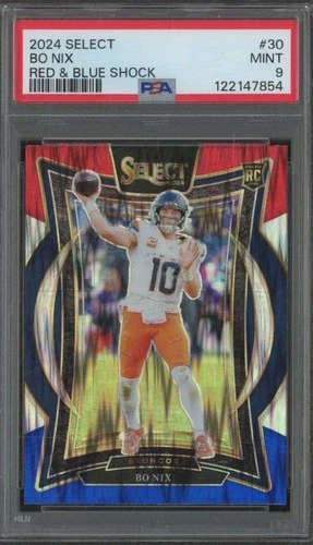 2024 Panini Select BO NIX #30 RC Rookie Red & Blue Shock PSA 9 MINT FB2