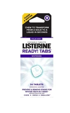 Listerine Ready Tabs Whitening Chewable Mint Tablets Polar Mint 24 Count