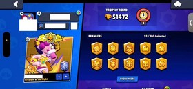 52K TROPHY | 63 MAX BRAWLER | 48 HYPER | 93/100 BRAWLER | 10 LEG / 5 MYTHIC
