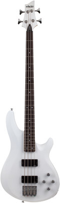 SCHECTER Bassgitarre, C-4 Deluxe, Satin White | Neu