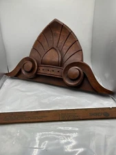 VINTAGE FURNITURE TOPPER OR PEDIMENT  FREE SHIPPING USA