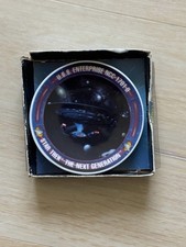 1992 Star Trek U.S.S. Enterprise The Next Generation Mini Porcelain Plate.