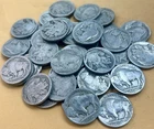 Old U.S. Coin Lot! Full Roll Of Indian Head Buffalo Nickels. 40 NO Date Coins!