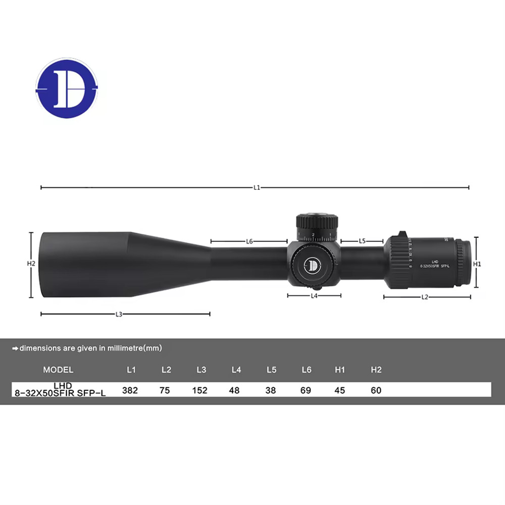 DISCOVERY LHD 8-32X50SFIR SFP .338LM Spring Air Gun Shooting Hunting Rifle Scope