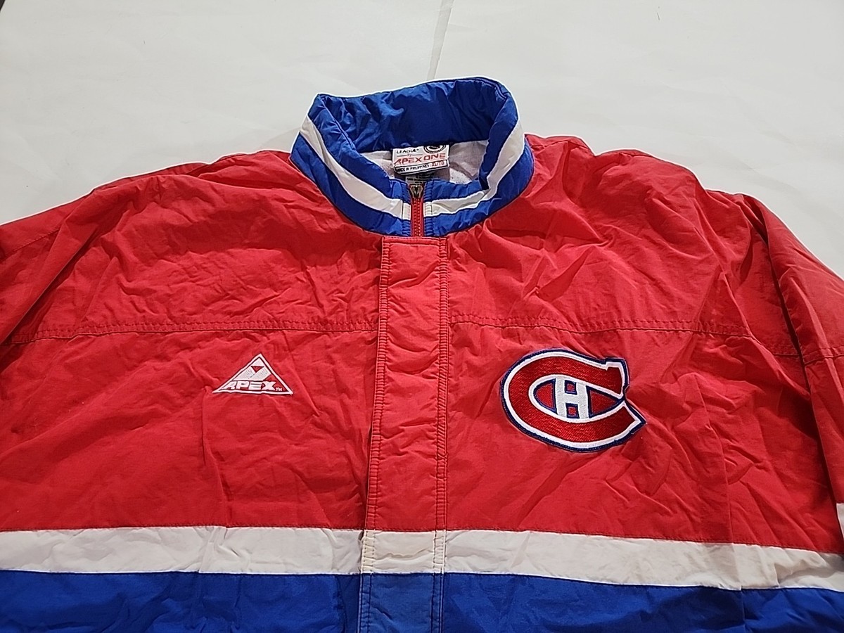 Candinala ジャケット XL Vintage Apex One NHL Montreal Canadians 90's red blue white zip