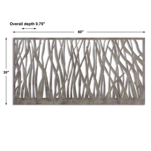 Uttermost Amadahy Contemporary Metal Wall Art in Rust-olive Green/Gray - Picture 2 of 2