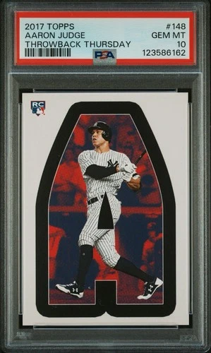 2017 Topps Throwback Thursday TBT #148 Aaron Judge Rookie Card RC PSA 10🔥