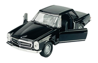 Welly 1963 MERCEDES-BENZ W113 230SL Pagode Schwarz 1:34 Die Cast Metal New Box