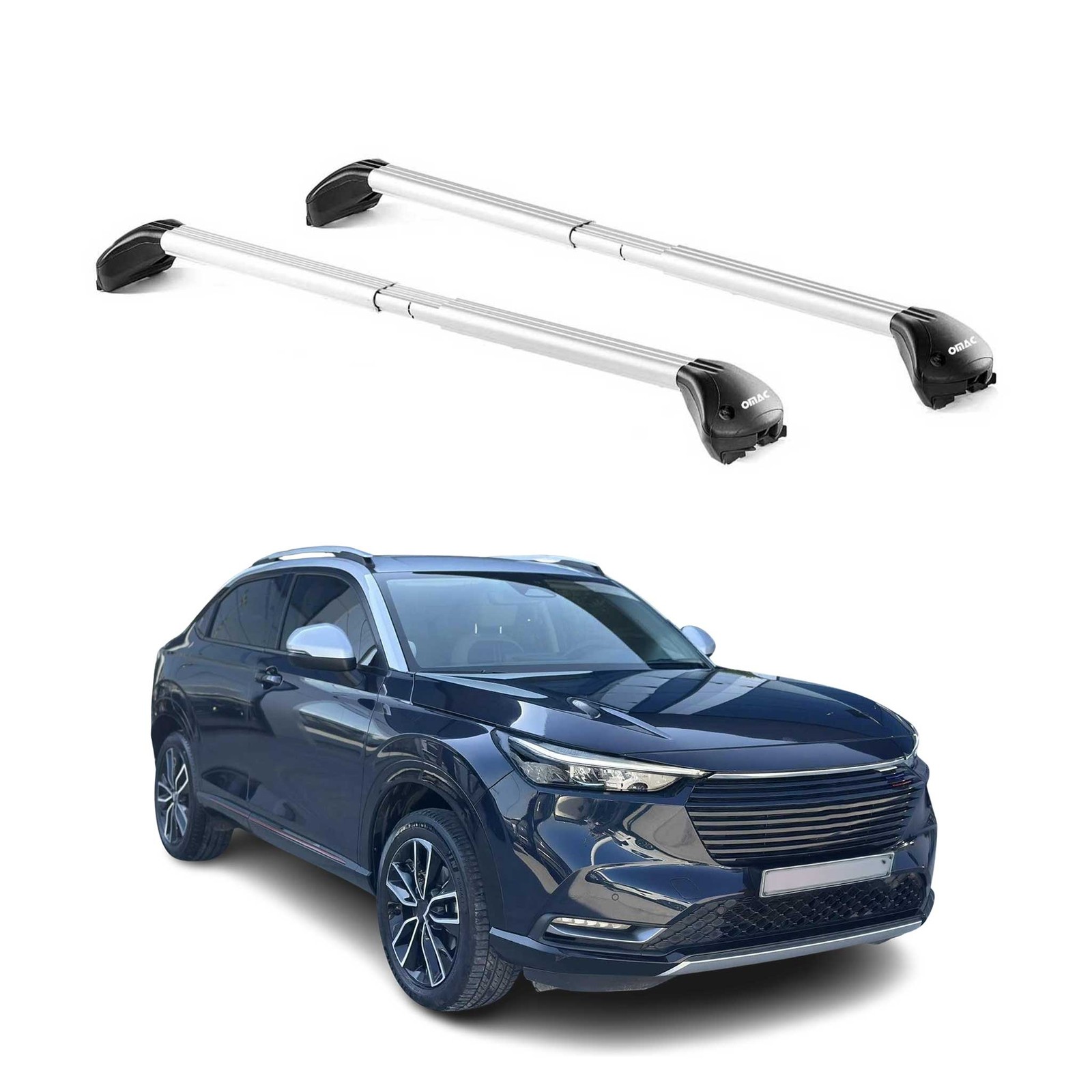Barres de toit transversales pour Honda HR-V : l'accessoire idéal pour vos loisirs 5P Gris