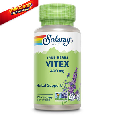 SOLARAY Vitex Berry 400mg | Womens Healthy Hormone 100 Count (Pack of 1) 