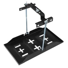 Battery Hold Down Tray Kit   Universal Corrosion-Resistant Steel Car Battery