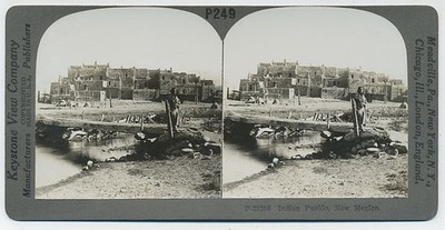 NEW MEXICO SV - Indian Pueblo - Keystone Primary 1920s