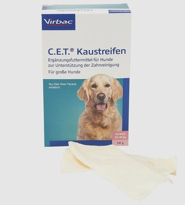 Virbac C.E.T. Kaustreifen 2x141 g | große Hunde | Zahnreinigung | Zahnfleisch