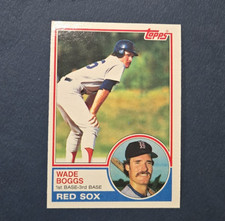 1983 Topps Wade Boggs #498 RC – NRMT – Boston Red Sox – Vintage Baseball HOF