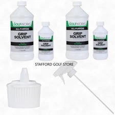The GolfWorks All Purpose Golf Club Grip Solvent 8 Ounce Bottle / Quart Bottle