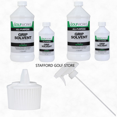 GolfWorks All Purpose Grip Solvent Citrus Formula 8oz or Quart Golf Grip Install