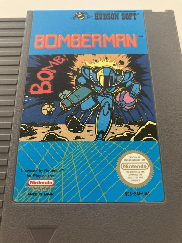 NES ~ BOMBERMAN ~ Nintendo Game 3 Screw NES-BM-USA Cart Only NTSC - Image 2 of 4
