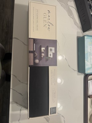 Marlow Glen Floating Wall Shelves Black