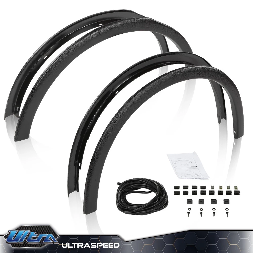 Juego De Forros De Guardabarros Para Subaru Outback 2015-2019 - Izquierdo Y Derecho Con Clips, Negro