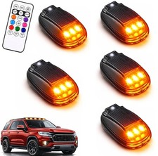 Led Wireless Solar Powered Cab Lights Top Roof Light For Off-road Vehicle 3 Leds