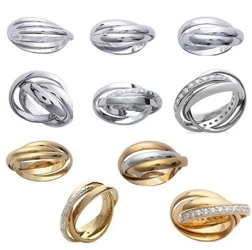 Bague ALLIANCE Femme 3 Anneaux MATI RE MOD LE et TAILLE au CHOIX