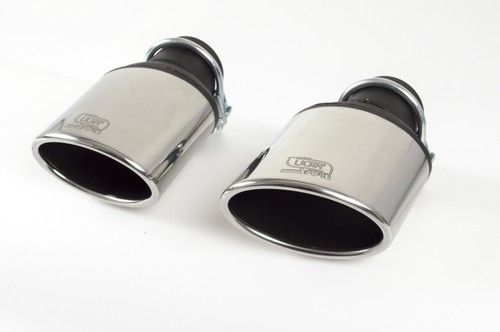 Auspuff Endrohr Für Audi RS/S Modelle - Oval Auspuffspitze Schwarz