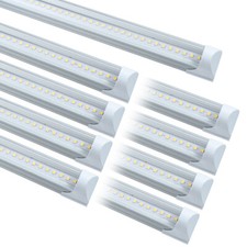 4ft Led Shop Light T8 Linkable Ceiling Tube Fixture 24w Daylight 6000k Clear