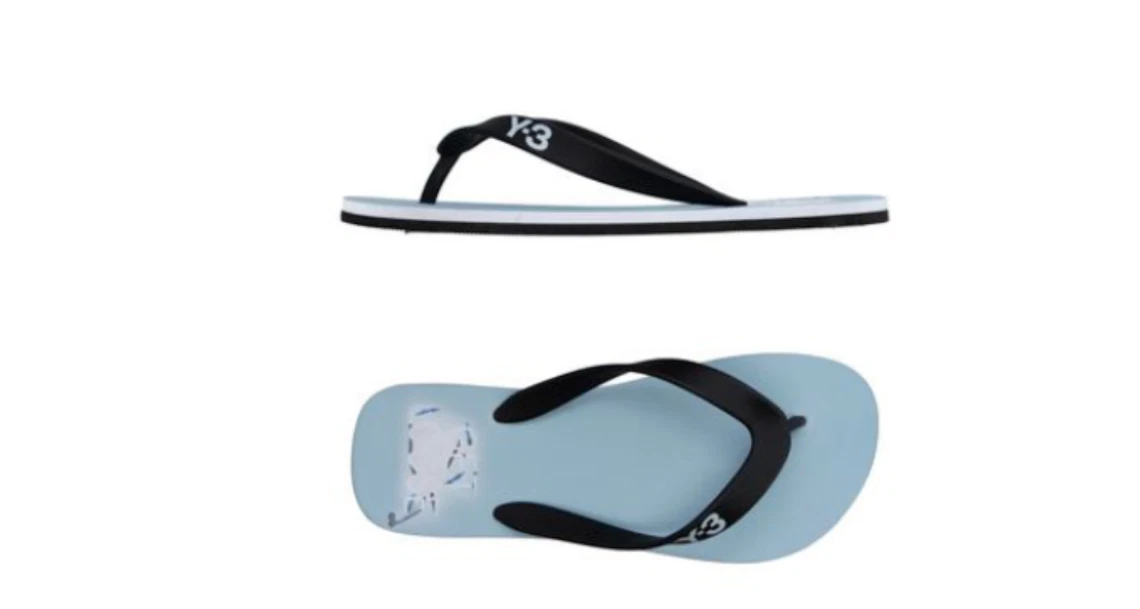 Infradito infradito infradito Adidas Y 3 di Yohji Yamamoto uomo blu cielo infradito sandali piatti USA taglia 8