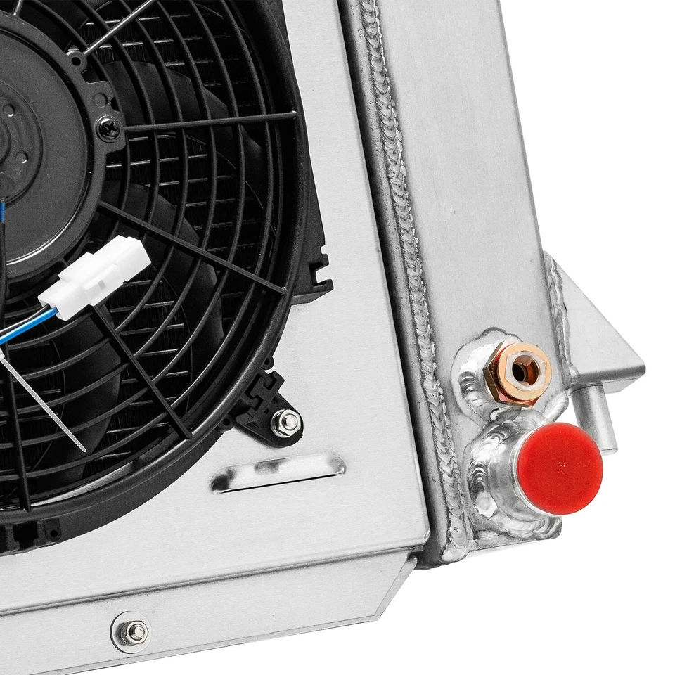 3-Row Aluminum Radiator+Shroud Fan Fit 1996-07 98 Ford Taurus,Mercury Sable 3.0L Foto 4 de 4