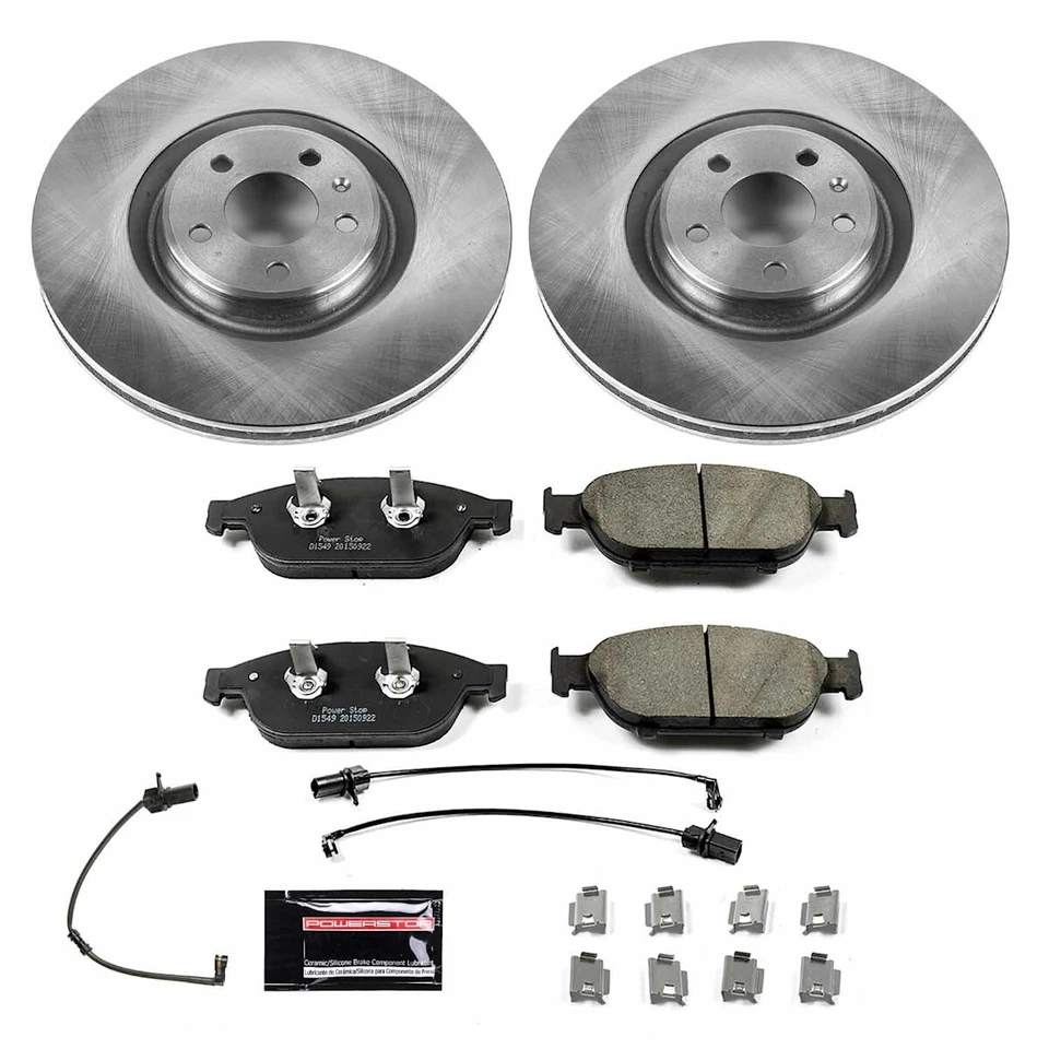 KOE6129 Powerstop 2-Wheel Set Brake Disc and Pad Kits Front for Audi A6 Quattro - Изображение 4 из 4