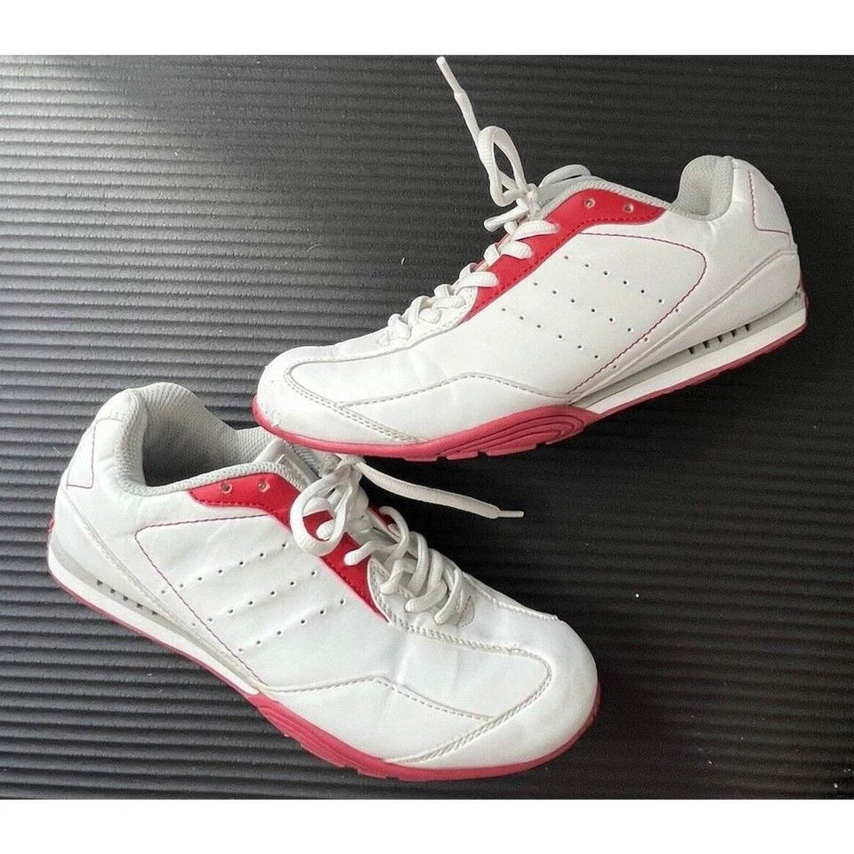 Curves para Mujer Retro Entrenamiento Tenis Zapatos Tenis Tenis Mujer 8 Rojo Blanco Caminar Foto 4 de 4