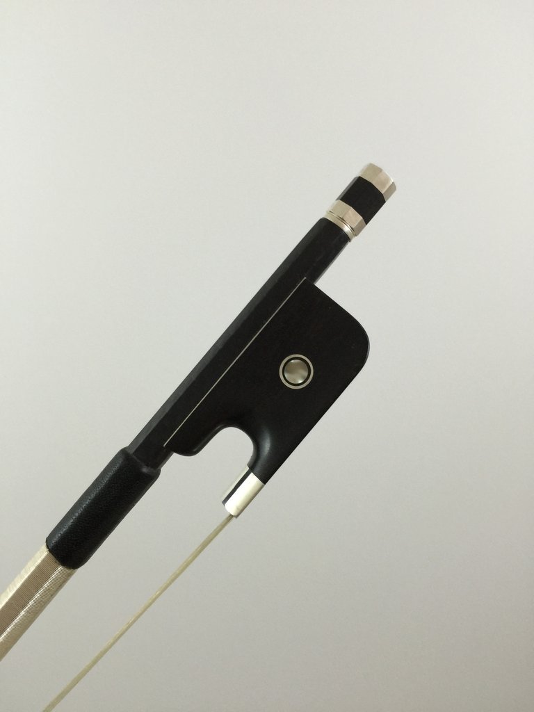 ARCO VIOLA FIBRA DE CARBONO, DE ALTA CALIDAD, PELO DE CABALLO REAL RANA ÉBANO, ENVÍO DESDE EL REINO UNIDO