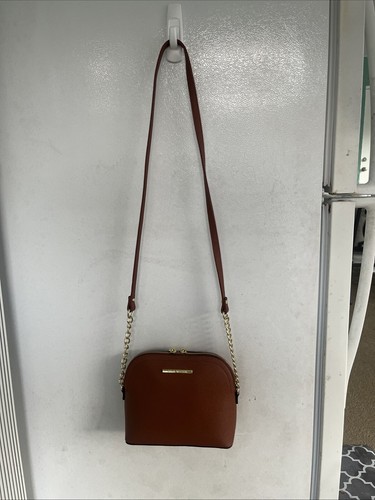 Steve Madden Umhängetasche Handtasche Cognac Braun BMaggie Gold Kette - Bild 2 von 12