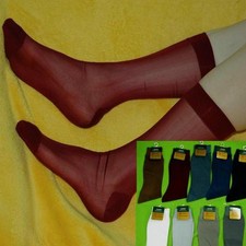 Lots Men's Sheer Causal Dress Suit Socks Sheer See Through Soft Men's Thin Pure