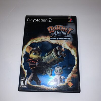 Ratchet & Clank: Going Commando (Sony PlayStation 2) PS2 no manual Black Label