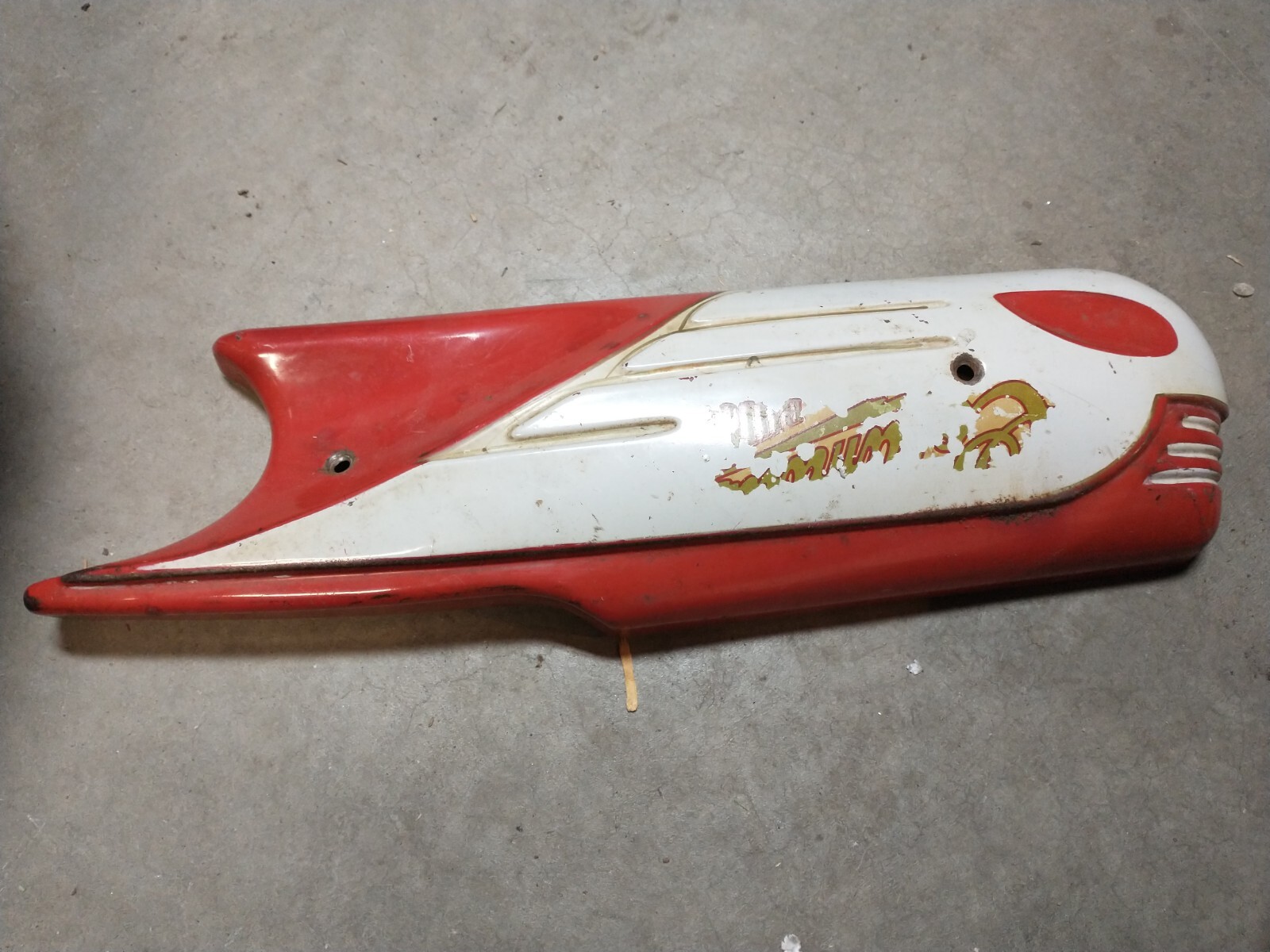 Vintage 1950s Columbia Fire Arrow Bicycle Horn Tank with original paint