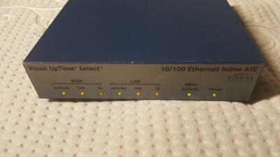 ( 2) VISUAL NETWORKS 10/100 ETHERNET INLINE ASE PERFORMANCE UPTIME MONITOR