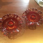Fenton RubyRed Candle Holders Vintage