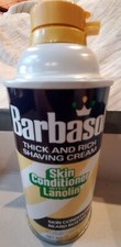Vintage Barbasol Shaving Cream Beard Buster Skin Conditioner Lanolin 11 Oz RARE