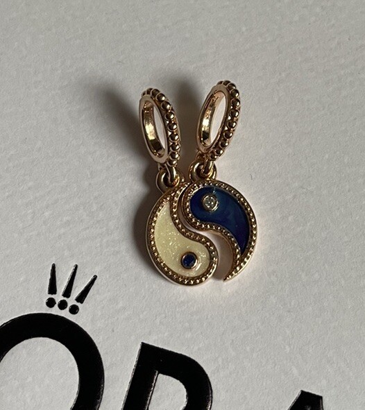 Pandora Rose Yin & Yang Enamel Splitable Dangle Charm