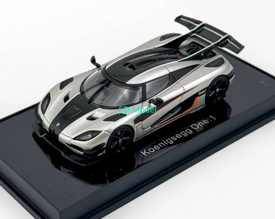 BN AUTOart 1:64 Silver One 1 Super Racing Sports Model Car ABS
