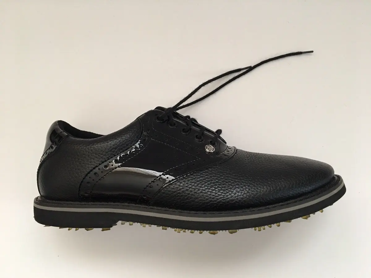 Mens Spikeless G/Fore G4 Golf Shoes Gallivanter Saddle Black Onyx 