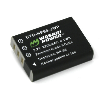 Wasabi Power Battery for Fujifilm NP-95 and Fuji FinePix REAL 3D W1, X100,