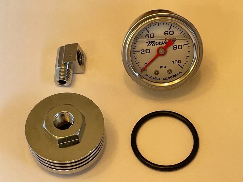 1976-1978 cb750A Hondamatic kit manómetro aceite con cara BLANCA Honda CB750 Foto 3 de 4