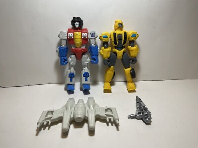 2014 Hasbro Transformers Hero Mashers Starscream And Bumblebee 6  Action Figures