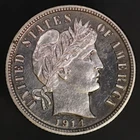 1914 Proof barber Dime Fresh from an original collection-LOT 6532