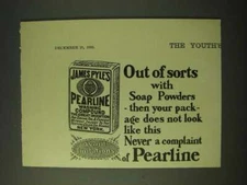 1900 James Pyle's Pearline Washing Compound Ad - Out of sorts with soap powders