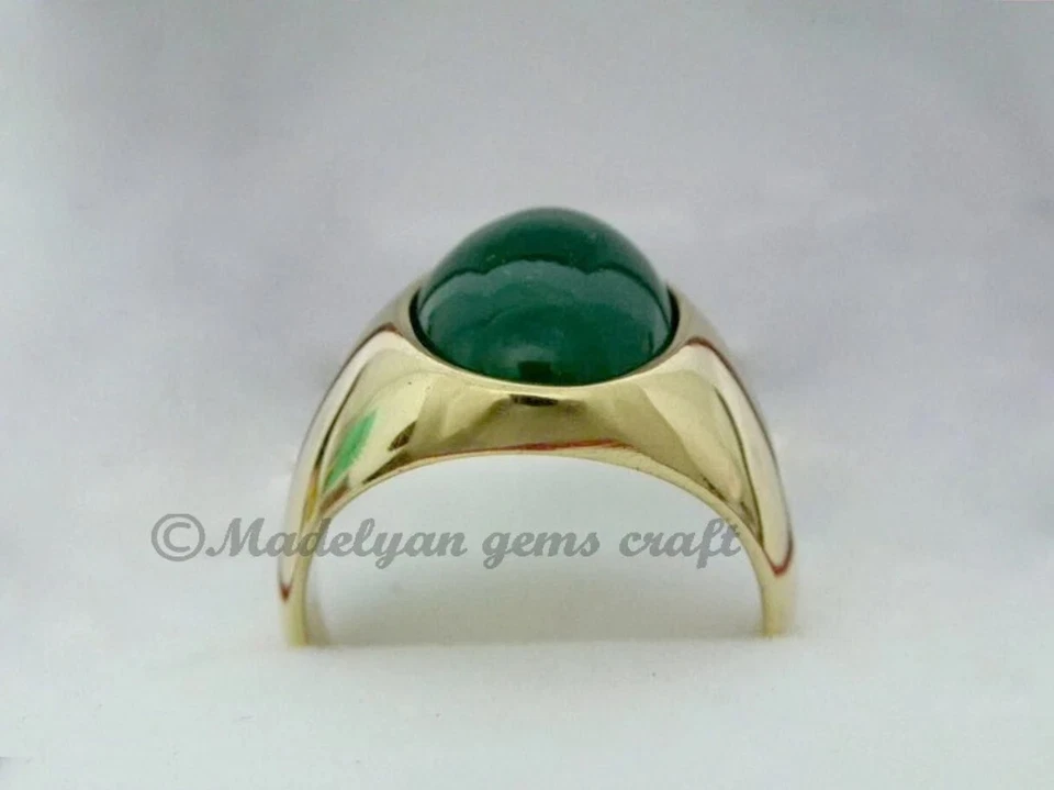 Natural Green Onyx Ring 925 Sterling Silver Ring For Men Gift Crist mas Ring - Image 4 of 4